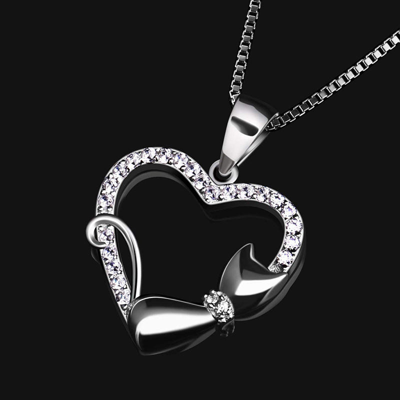 Heartfelt Feline Charm Necklace - My Store