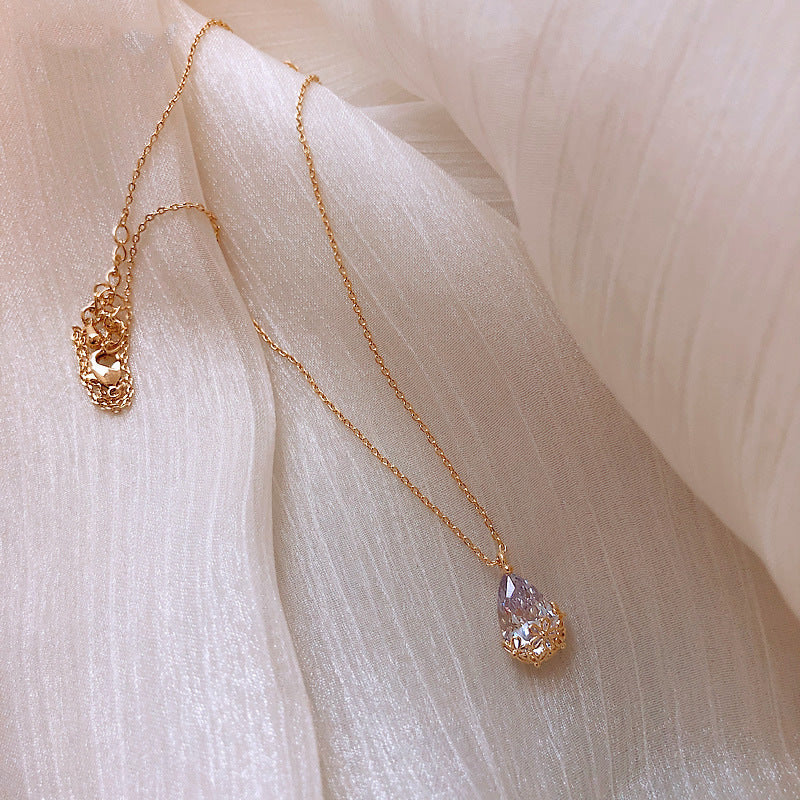 Crystal Tear Drop Necklace - My Store